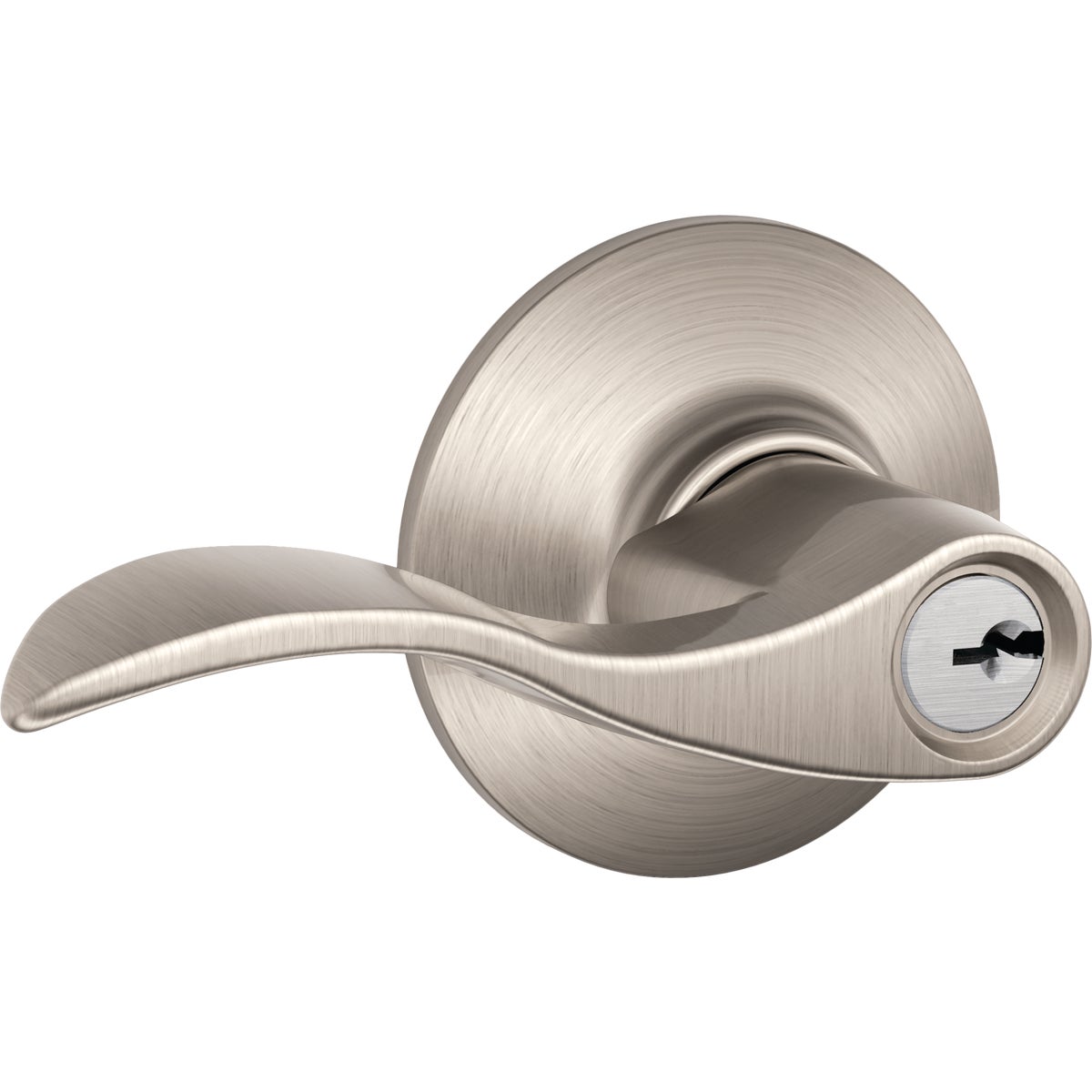 Schlage Accent Satin Nickel Entry Door Lever
