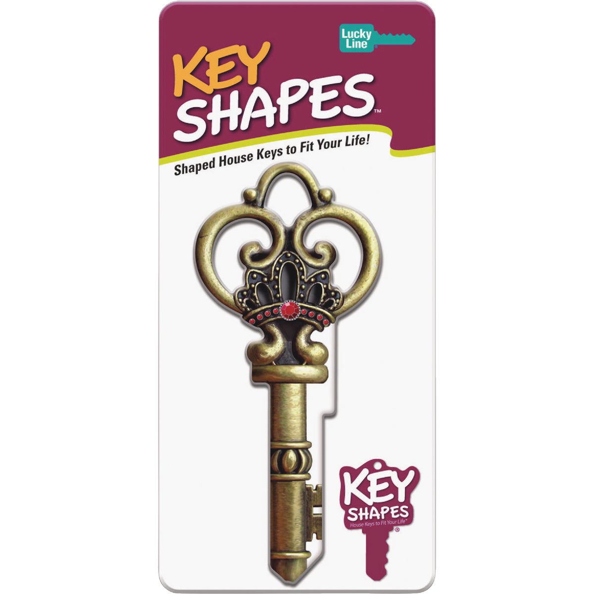 Lucky Line Skeleton Key Shapes Decorative House Key - SC1 Image 3
