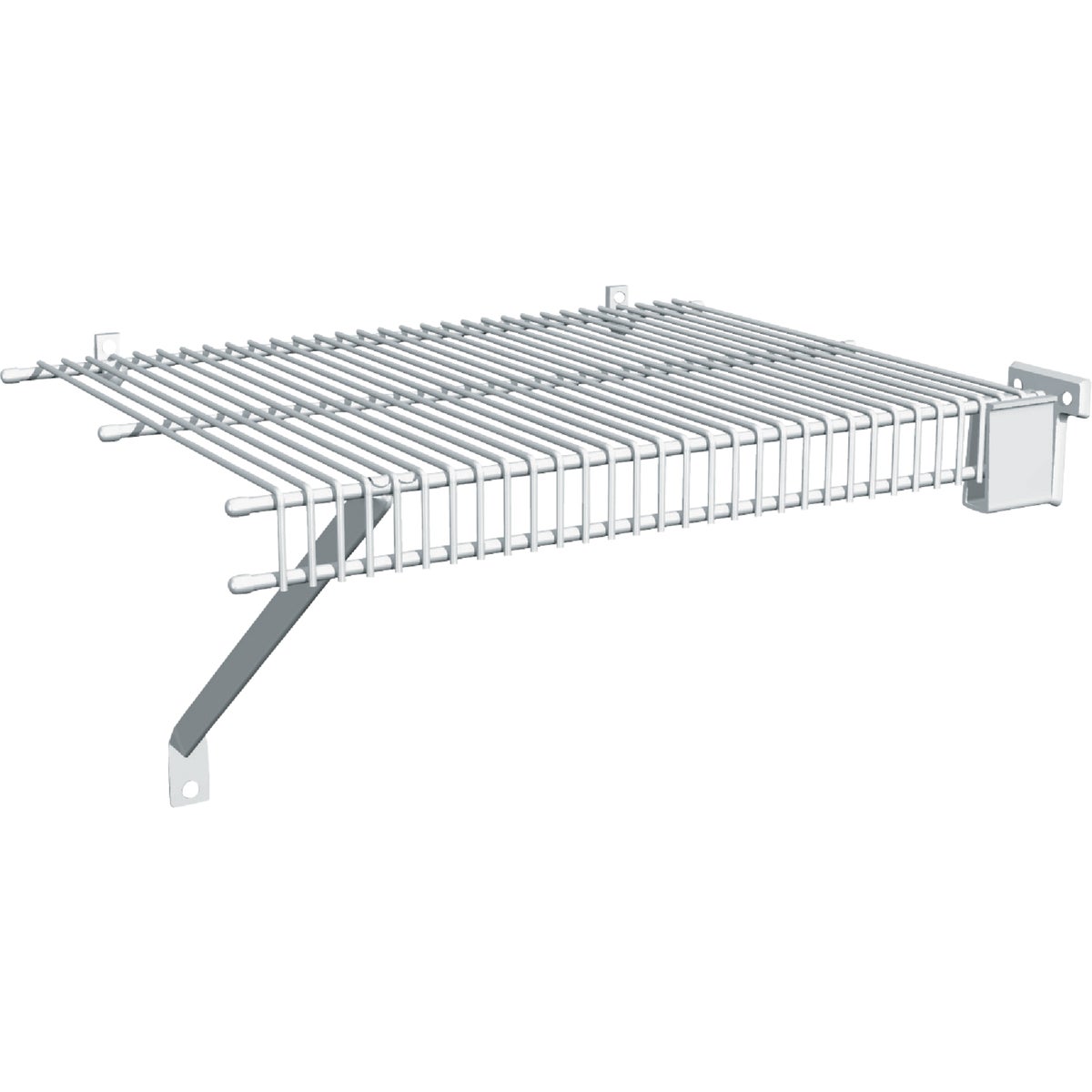 ClosetMaid 6 Ft. W. x 16 In. D. Close Mesh Ventilated Closet Shelf, White Image 3