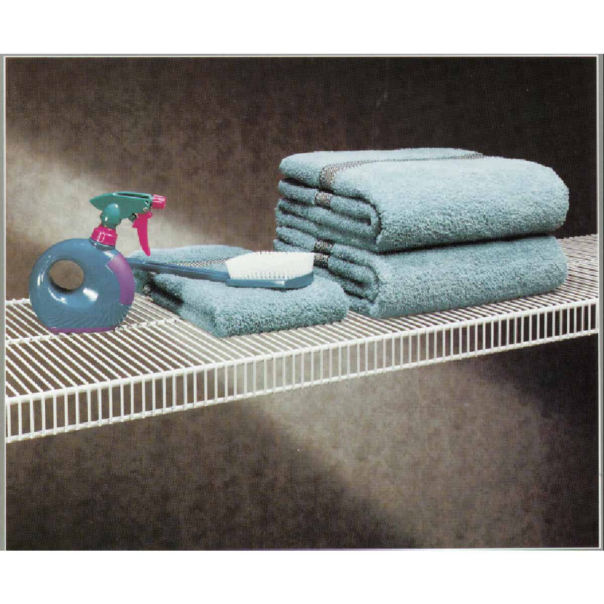 ClosetMaid SuperSlide 12 Ft. W. x 12 In. D. Ventilated Closet Shelf, White Image 2