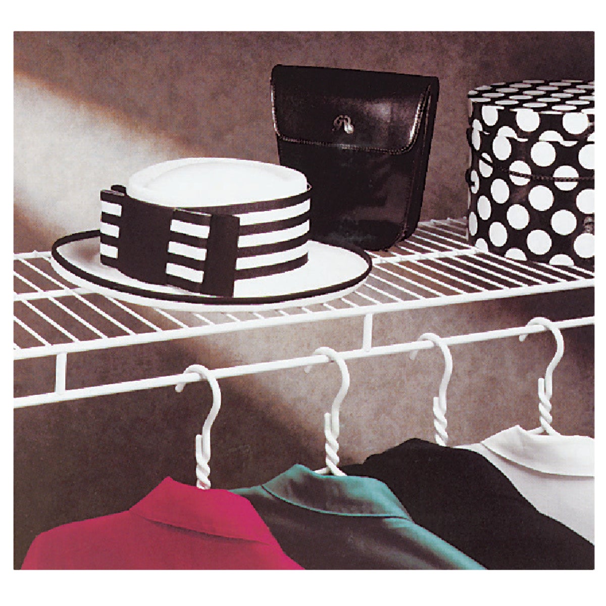 ClosetMaid 6 Ft. W. x 12 In. D. Ventilated Wire Shelf & Rod, White Image 2