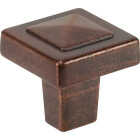Amerock Forgings Square Rustic Bronze Cabinet Knob Image 1