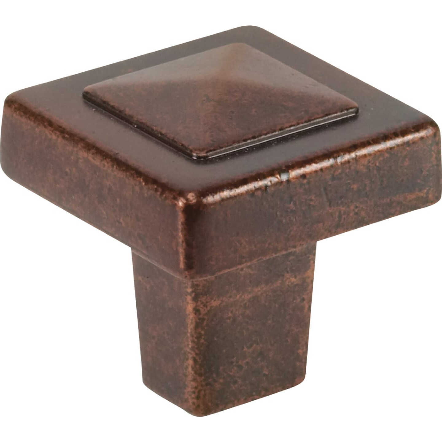 Amerock Forgings Square Rustic Bronze Cabinet Knob Image 1