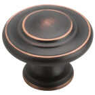 Amerock Inspirations 1.3125 In. Dia. Round Oil-Rubbed Bronze Cabinet Knob Image 1