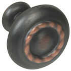 Amerock Inspirations Round Oil-Rubbed Bronze Cabinet Knob Image 1