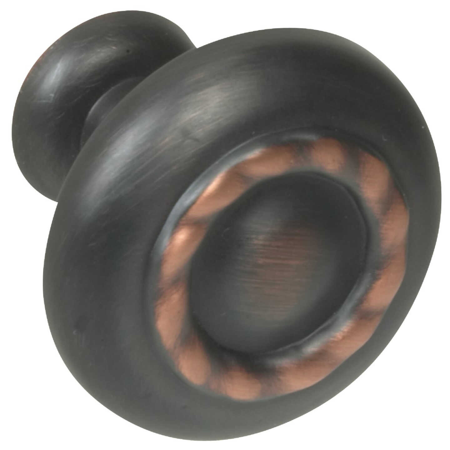 Amerock Inspirations Round Oil-Rubbed Bronze Cabinet Knob Image 1