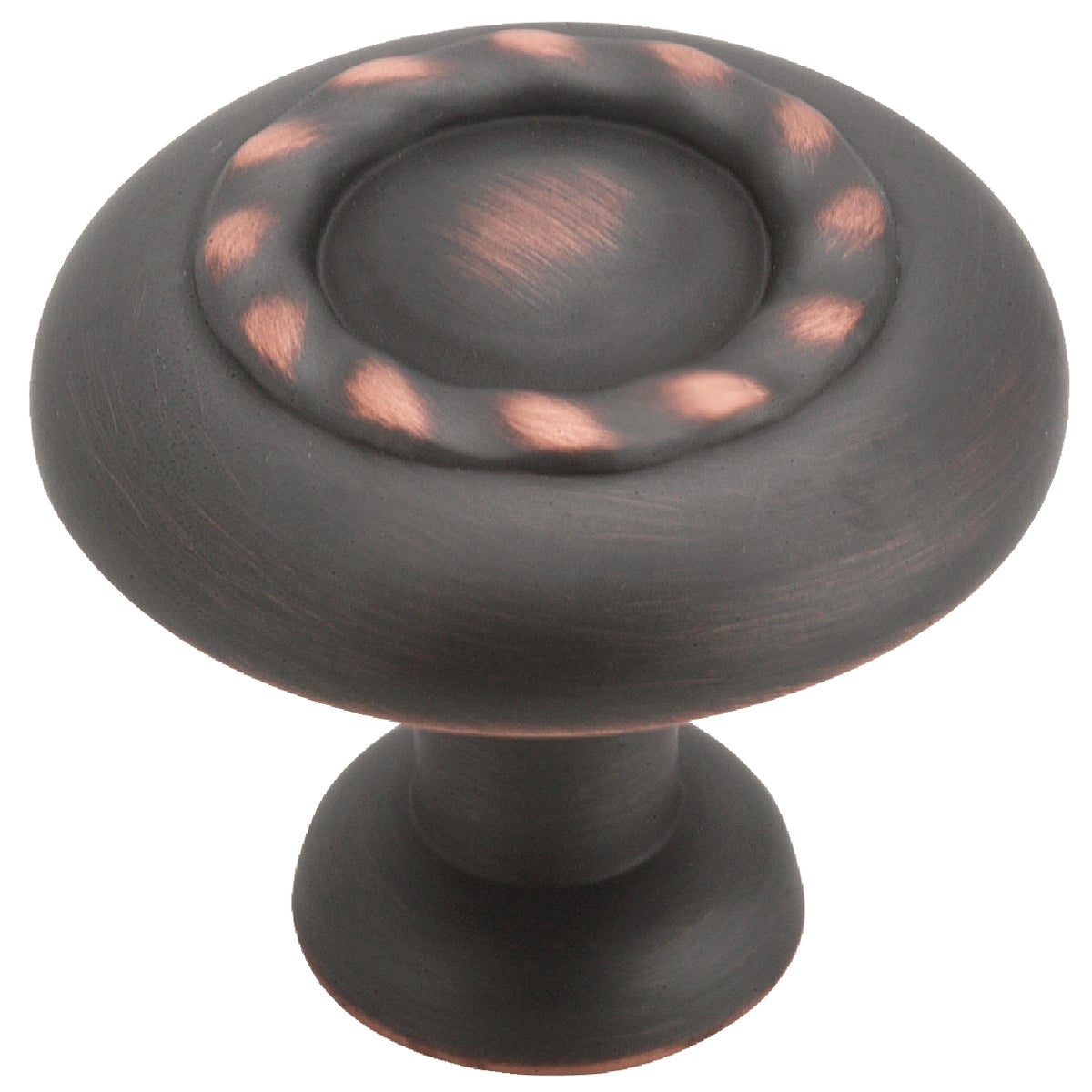 Amerock Inspirations Round Oil-Rubbed Bronze Cabinet Knob Image 2