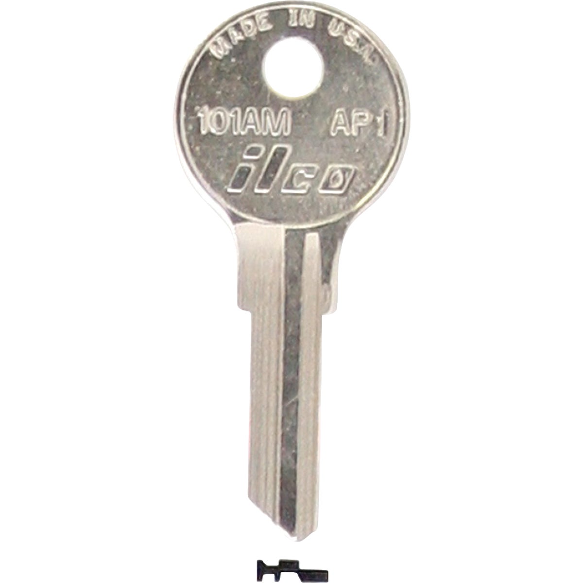 ILCO APS Nickel Plated File Cabinet Key AP1 / 101AM (10-Pack)