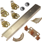 Johnson Aluminum 48 In. Bypass Door Hardware Set Image 1