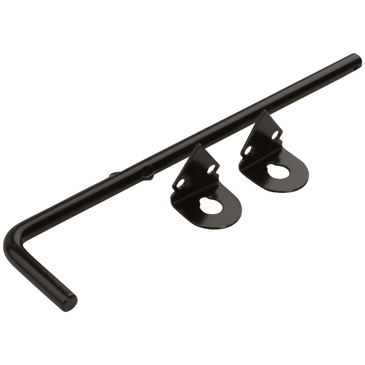 National Hardware 12 In. L. x 1/2 In. Dia. Black Steel Cane Bolt Image 1