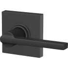 Schlage Latitude Lever Collins Matte Black Hall & Closet Lock Image 5