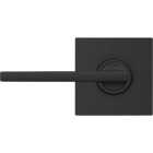 Schlage Latitude Lever Collins Matte Black Hall & Closet Lock Image 1