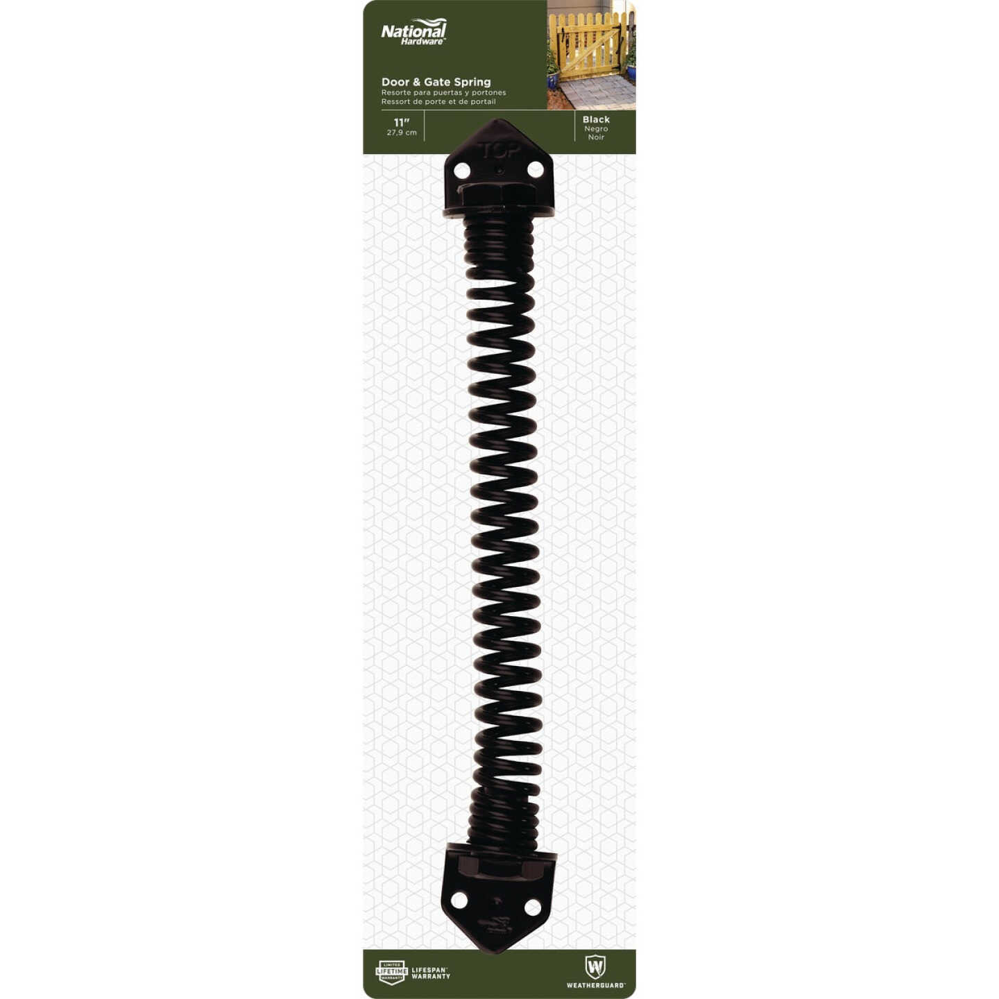 National Hardware 11 In. Black Cold Rolled Steel Gate Spring Image 2
