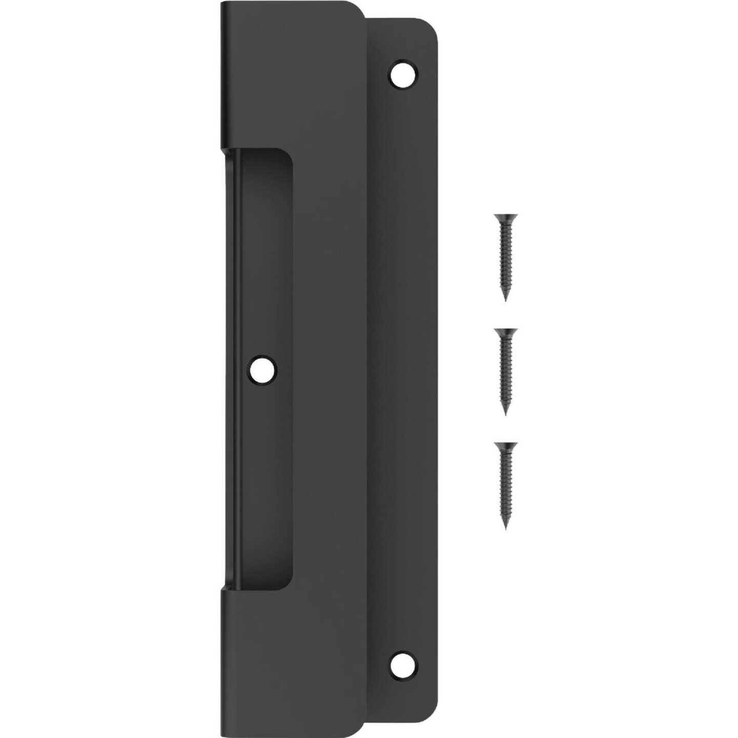 National Hardware 10 In. Black Ultra Modern Gate Pull Image 1