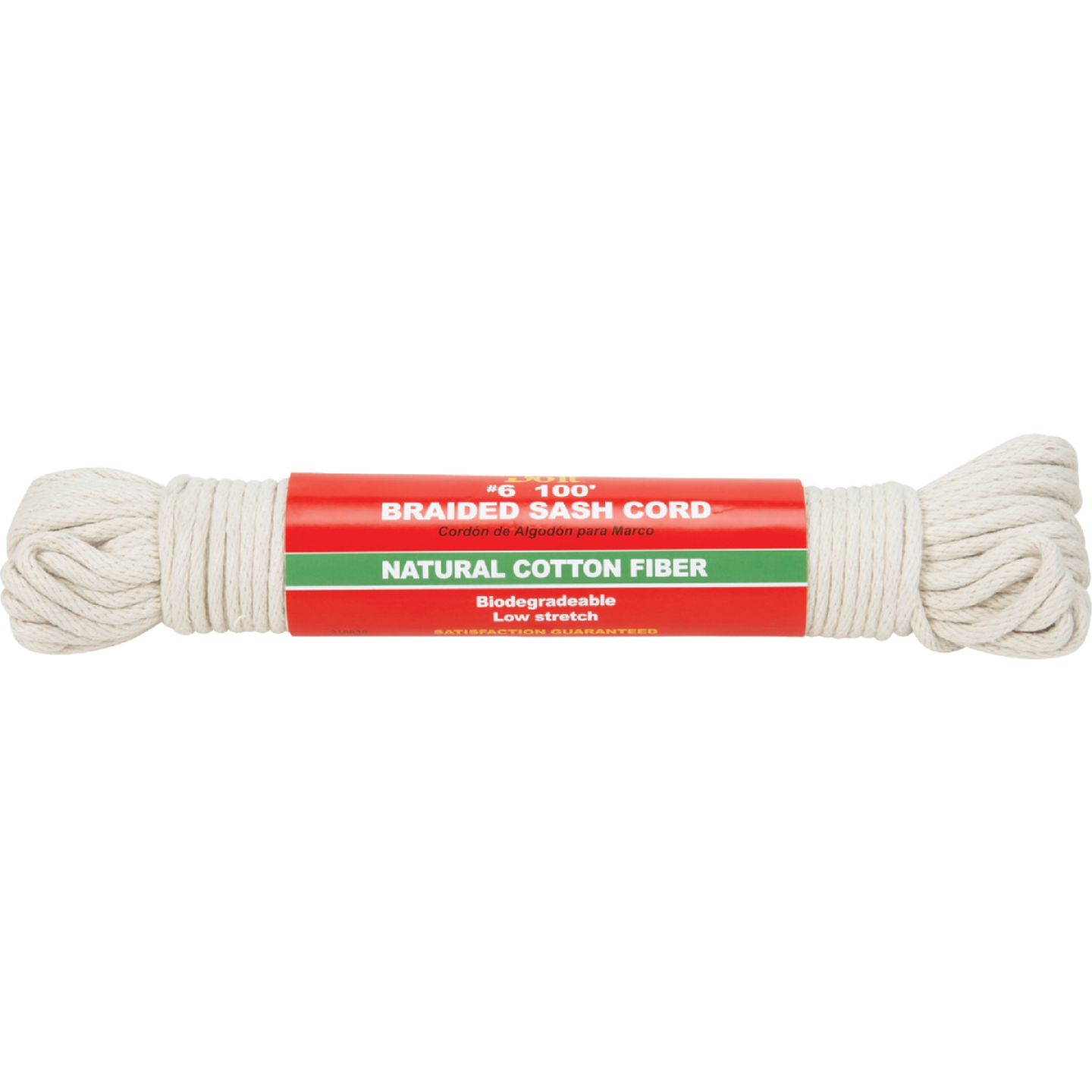 Do it Best 3/16 In. x 100 Ft. White Solid Braided Cotton Sash Cord Image 1