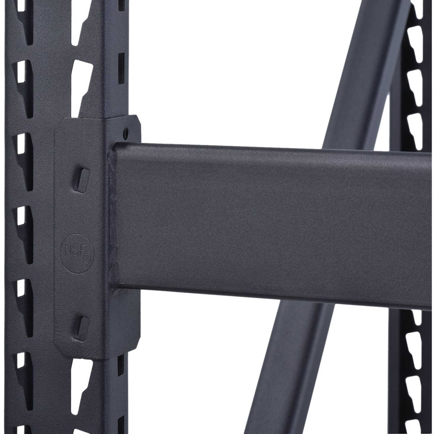 Muscle Rack 77 In. x 24 In. x 72 In. In. 3-Tier Black Steel Welded Rack Image 5