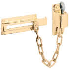 Defender Security Polished Brass Keyed Chain Door Lock Image 2