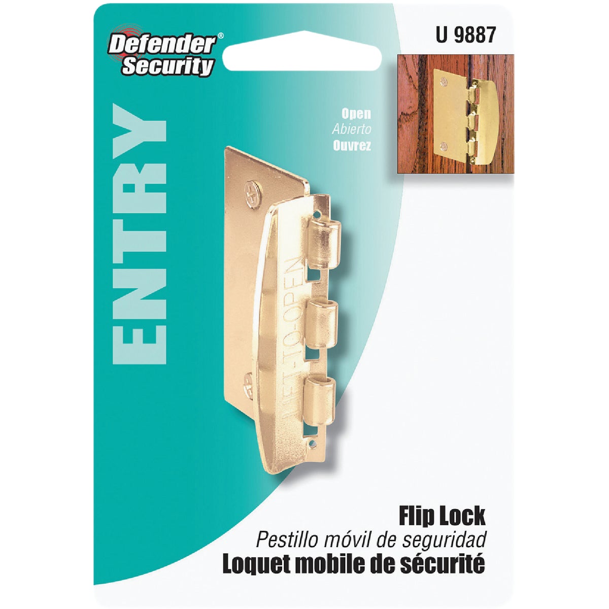 Defender Security Flip-Over Door Lock Image 2