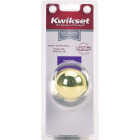 Kwikset Polished Brass Polo Dummy Door Knob Image 2