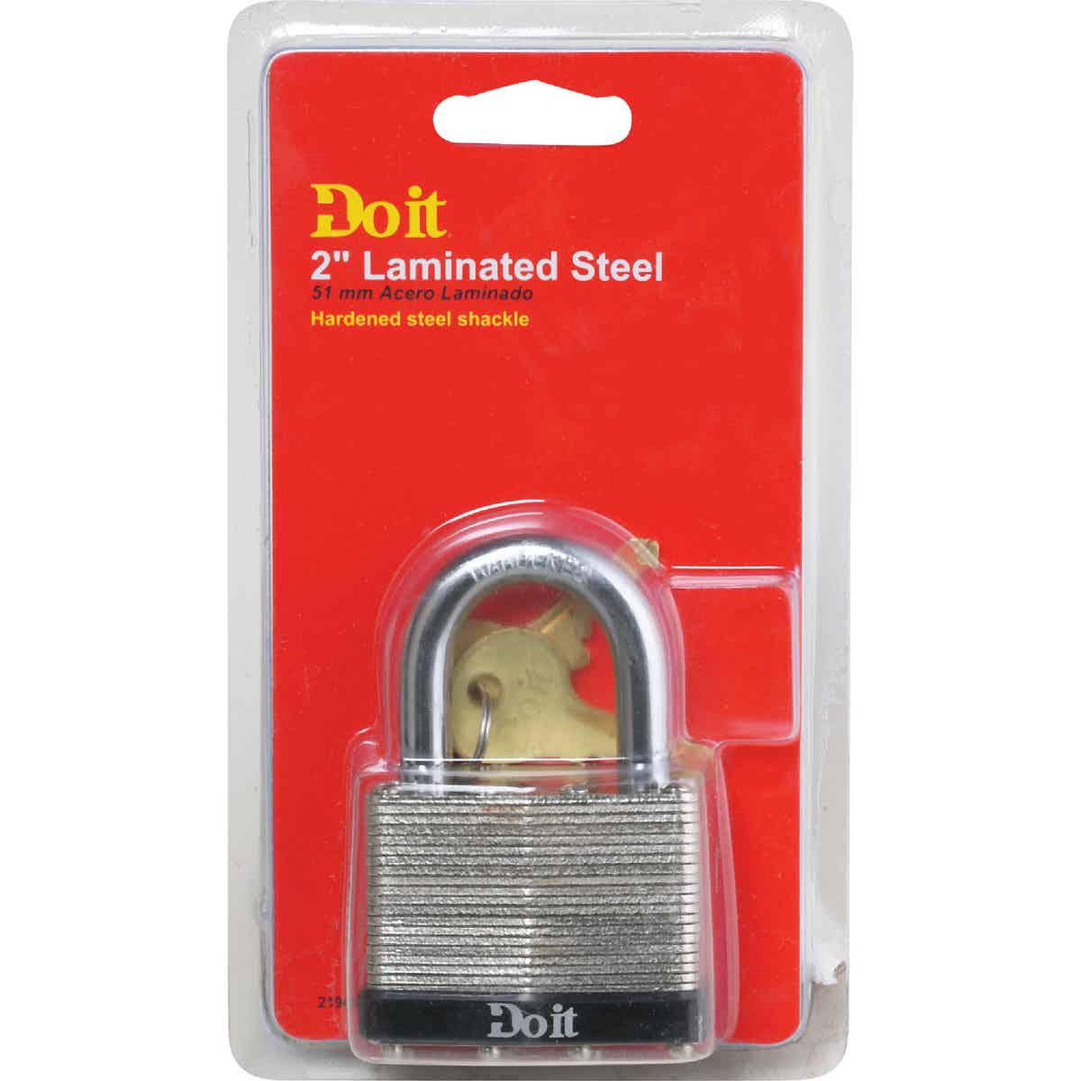 Do it Laminated Steel 2" Laminated Pin Tumbler Padlock Image 2
