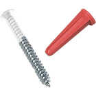 Knape & Vogt 1-1/2 In. White Standards Screw & Anchor Set (6-Count) Image 1