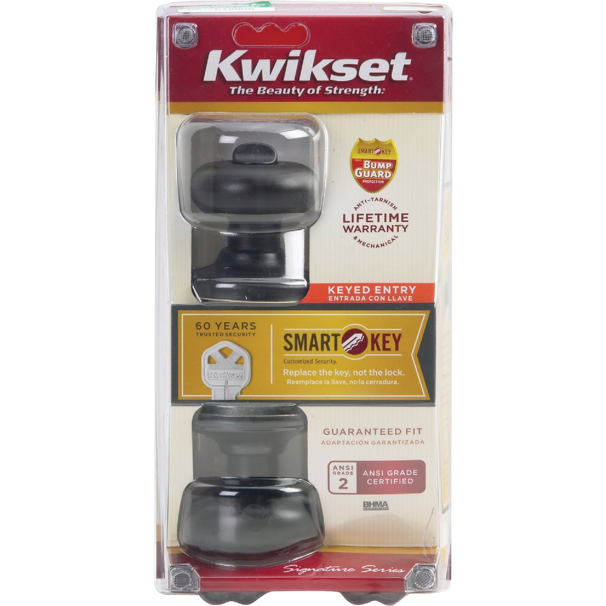 Kwikset Signature Series Venetian Bronze Juno Entry Door Knob with SmartKey Image 4