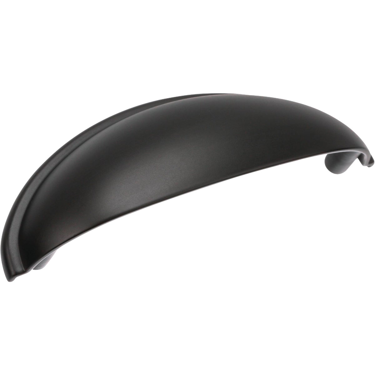 Amerock Ravino 3 In. Matte Black Cup Cabinet Drawer Pull