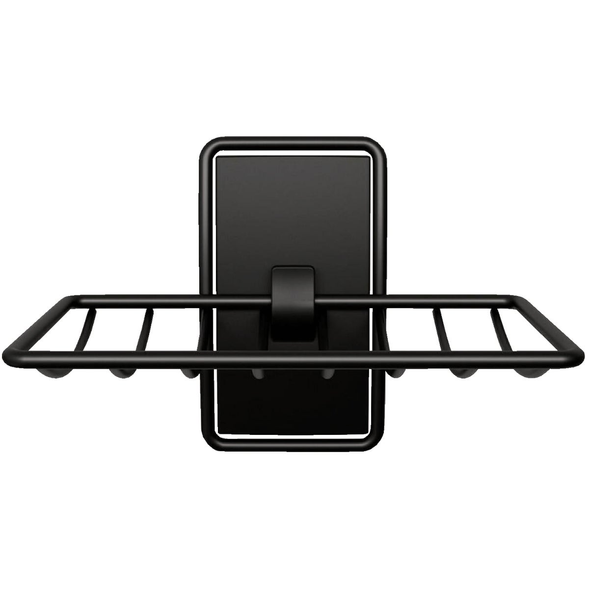 Command Adhesive Soap Dish, Matte Black, 2 Medium Water-Resistant Strips Image 6