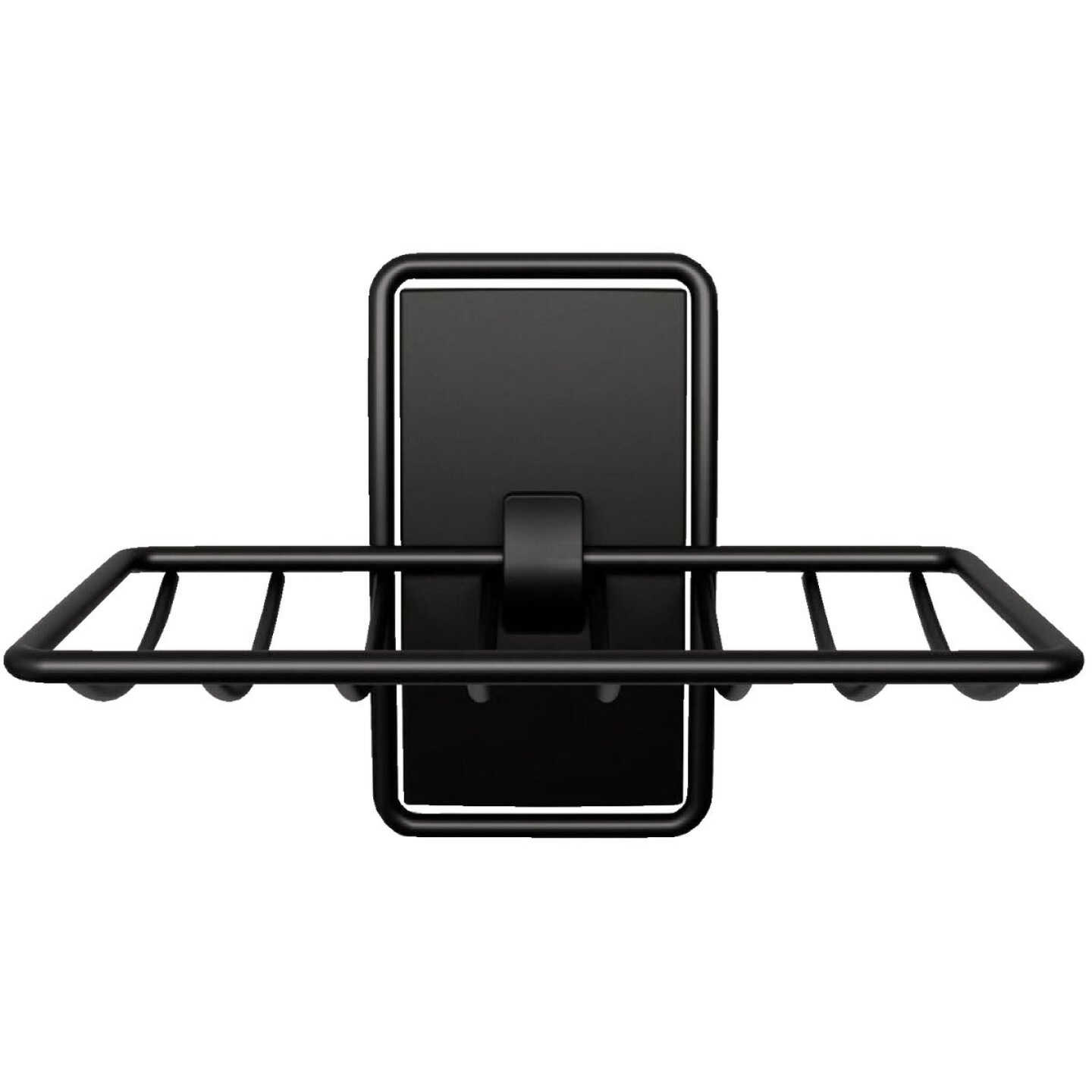 Command Adhesive Soap Dish, Matte Black, 2 Medium Water-Resistant Strips Image 6