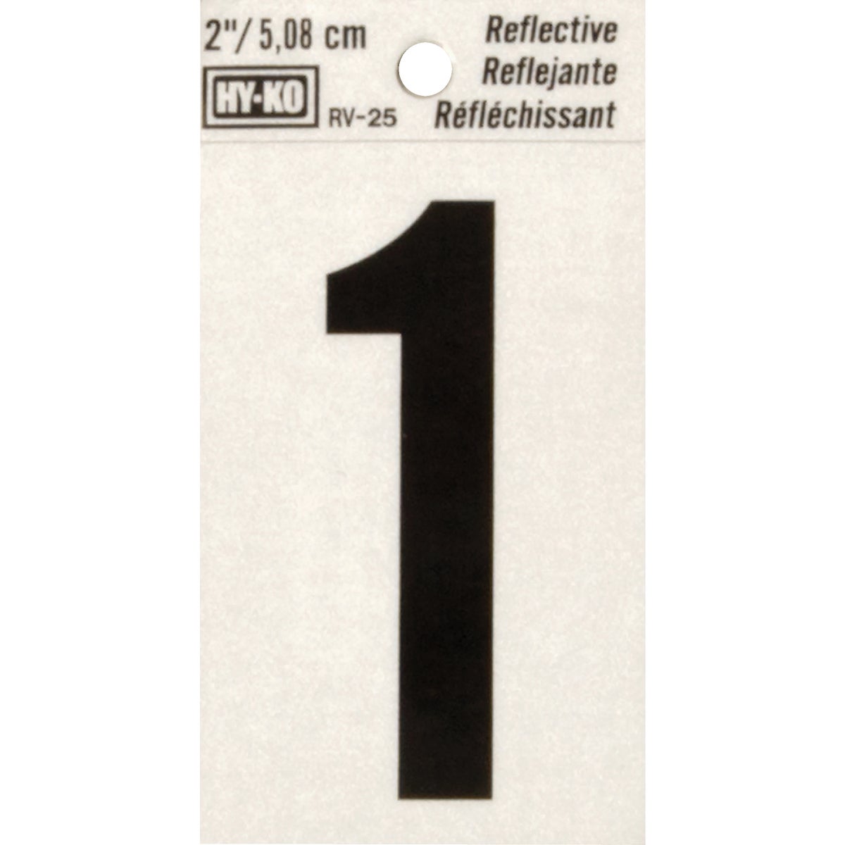 Hy-Ko Vinyl 2 In. Reflective Adhesive Number One Image 1