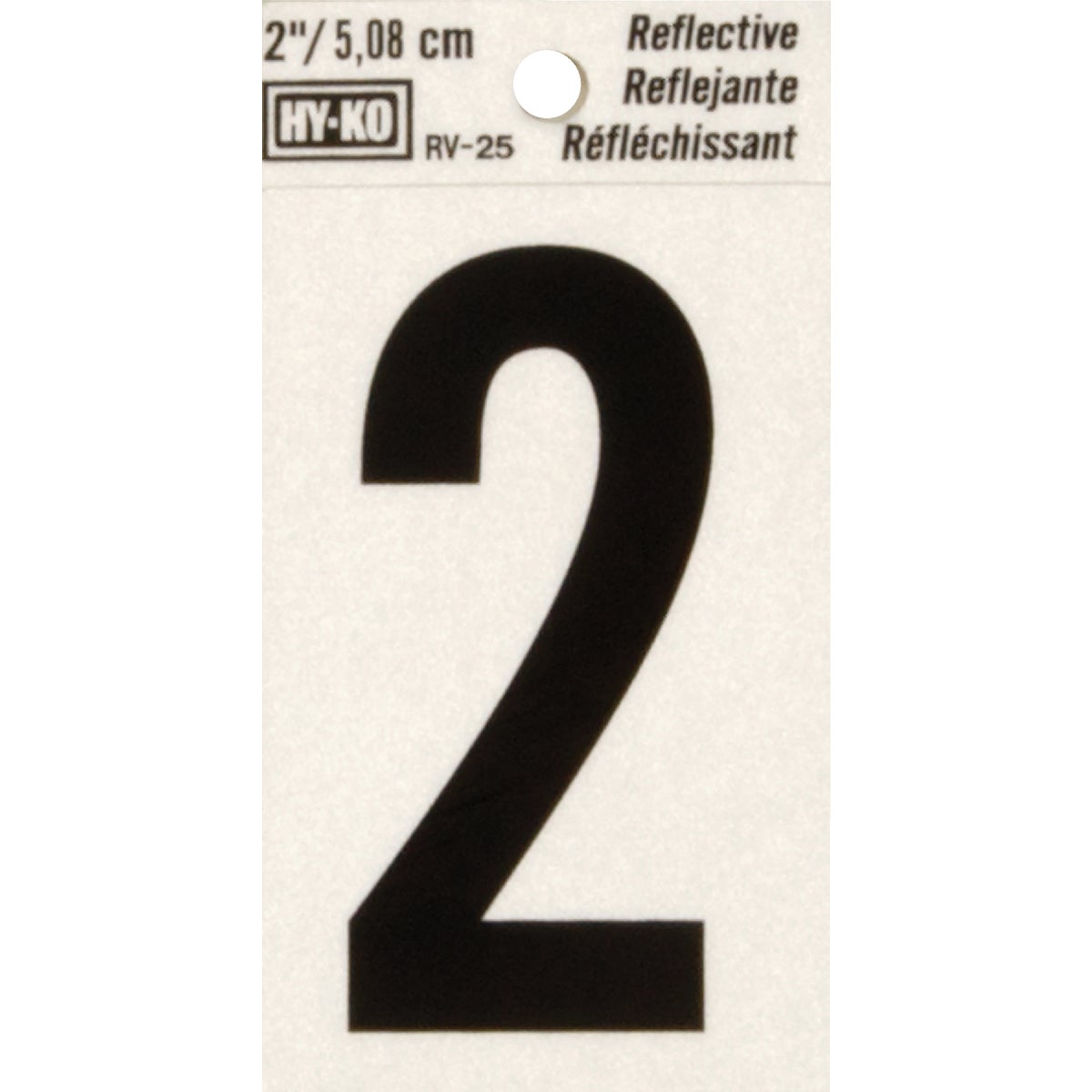 Hy-Ko Vinyl 2 In. Reflective Adhesive Number Two Image 1