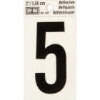 Hy-Ko Vinyl 2 In. Reflective Adhesive Number Five Image 1