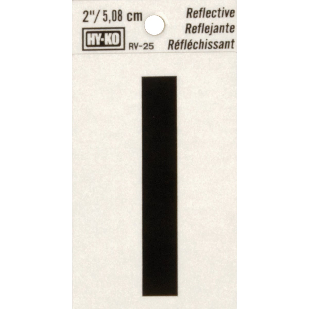 Hy-Ko Vinyl 2 In. Reflective Adhesive Letter, I Image 1