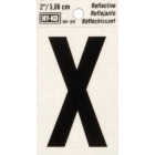 Hy-Ko Vinyl 2 In. Reflective Adhesive Letter, X Image 1