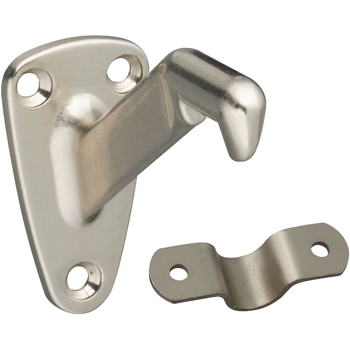 National Hardware Gallery Series Satin Nickel Handrail Bracket, Bulk