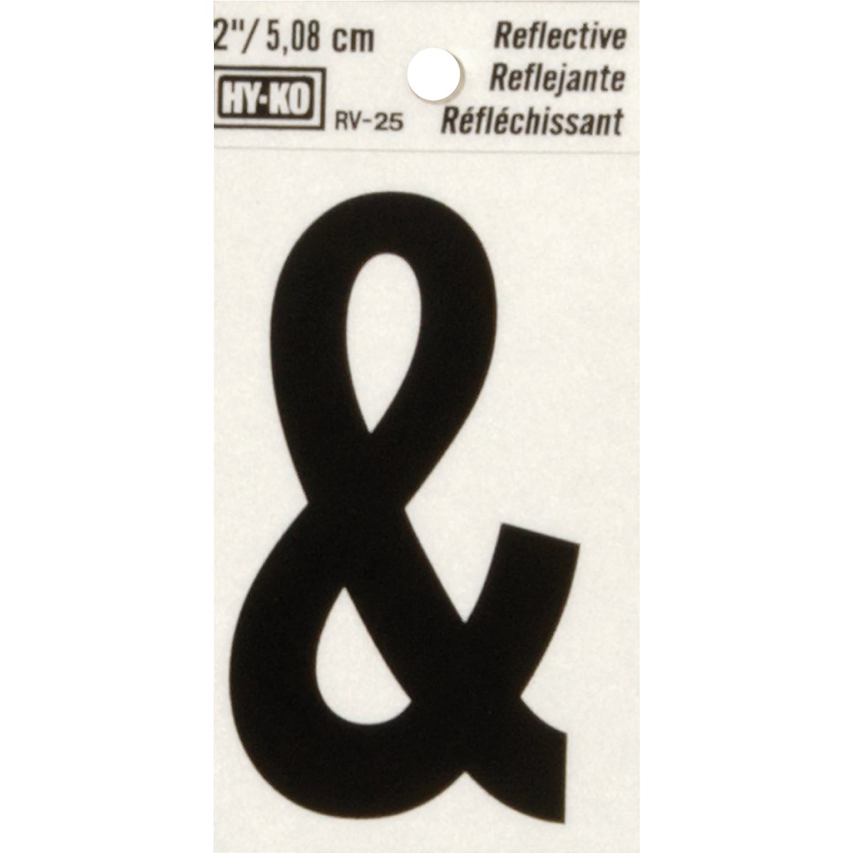 Hy-Ko 2 In. Vinyl Adhesive Symbol, Ampersand Image 1