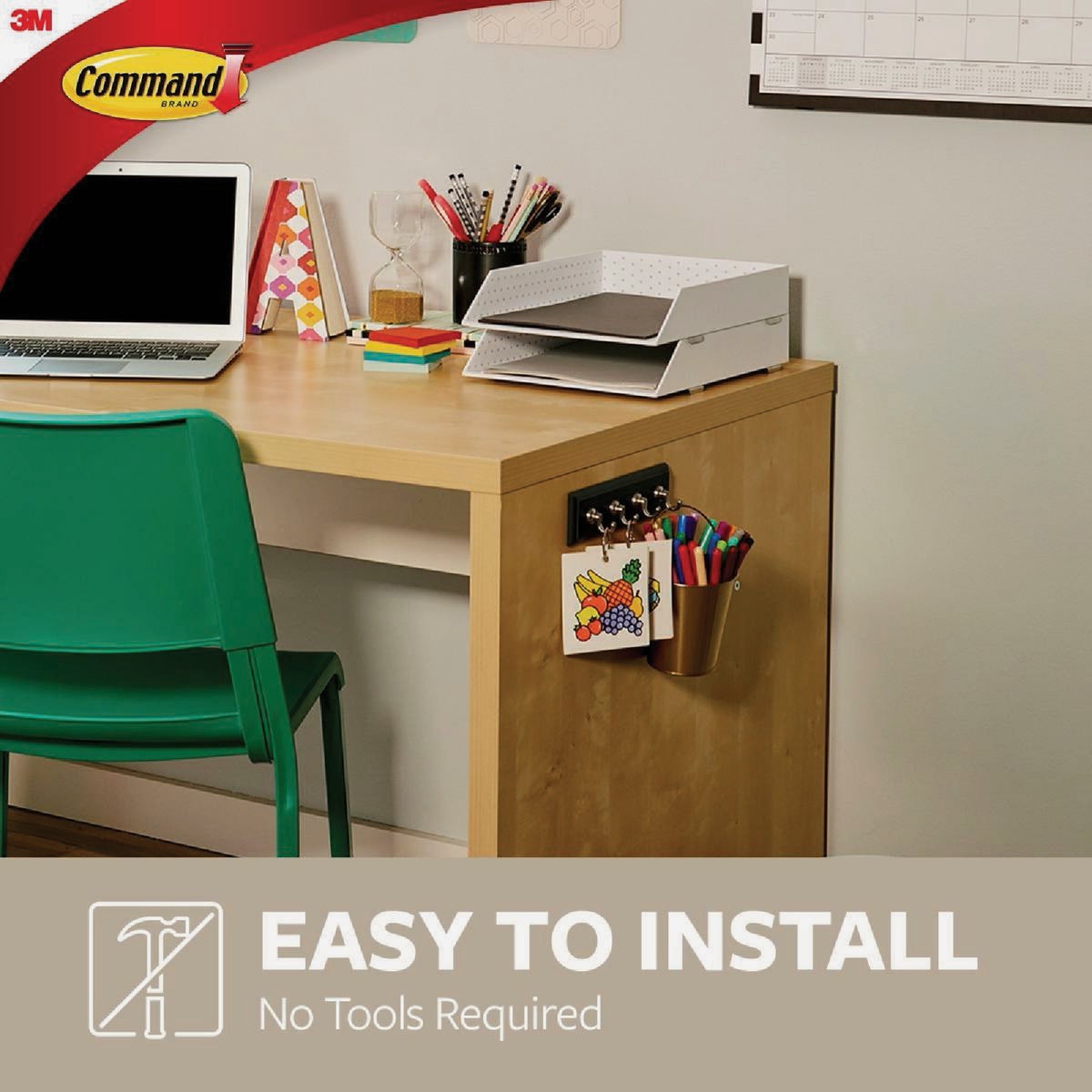 Command Slate Adhesive Key Rail, 6 Strips Image 4