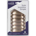 KasaWare 3-11/16 In. Overall Length Satin Bronze Cup Pull (6-Pack) Image 2