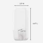 Command Extra Large 10 Lb. Adhesive Hook, White, 1 Hook, 4 Strips Image 2