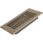 United States Hardware 4 In. x 8 In. x 1-5/16 In. Brown Steel Floor Register Image 1