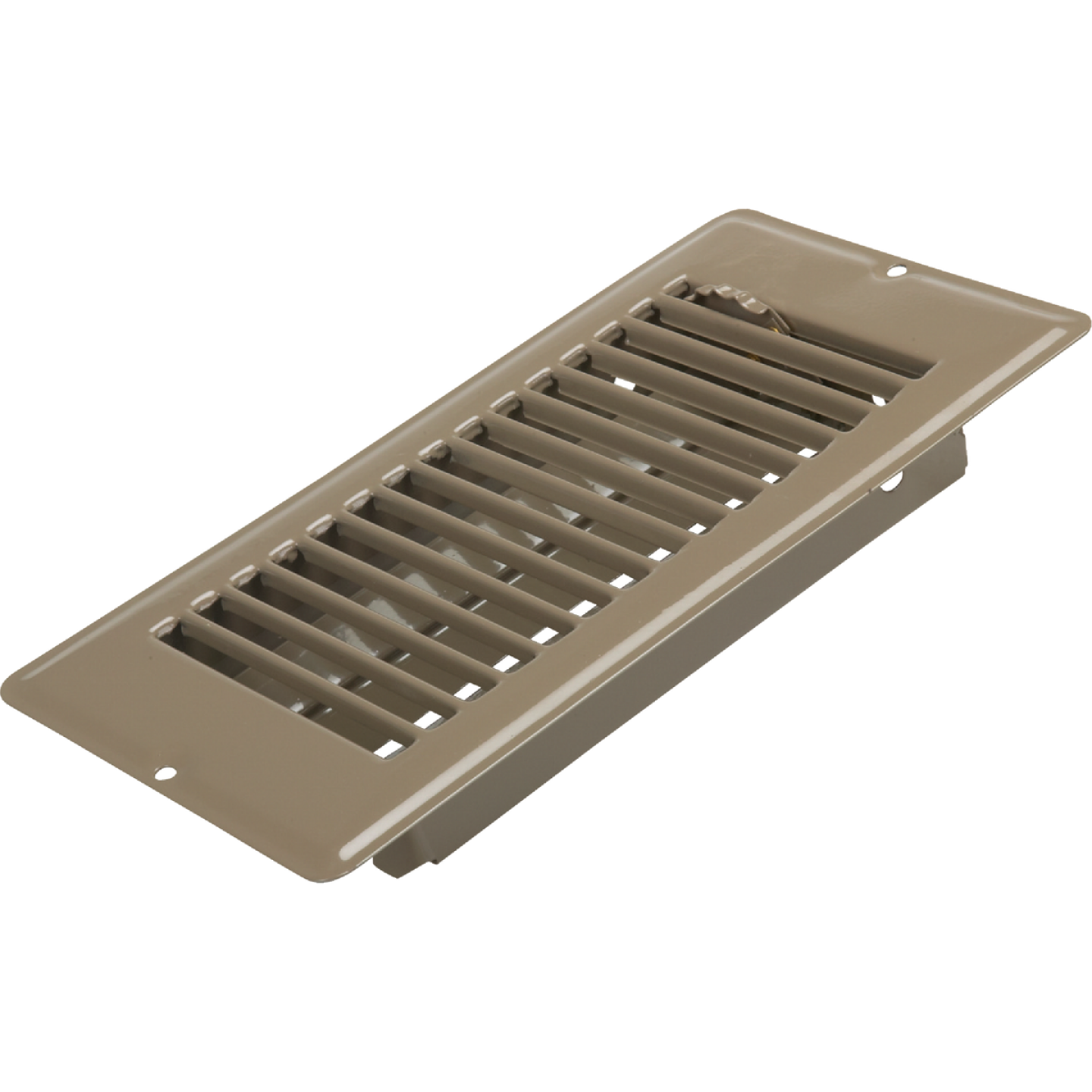 United States Hardware 4 In. x 8 In. x 1-5/16 In. Brown Steel Floor Register Image 1