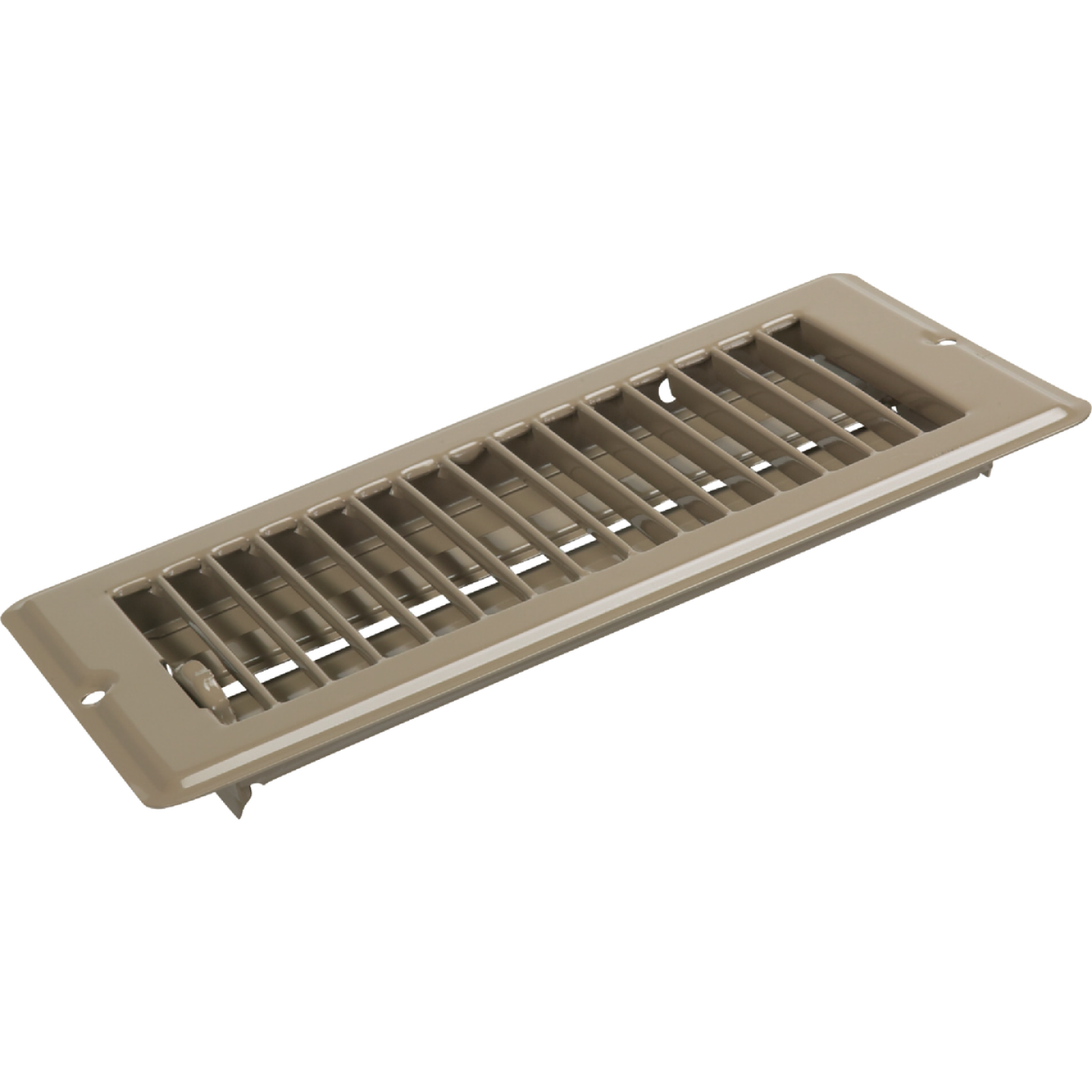 United States Hardware 4 In. x 8 In. x 9/16 In. Brown Steel Floor Register Image 1