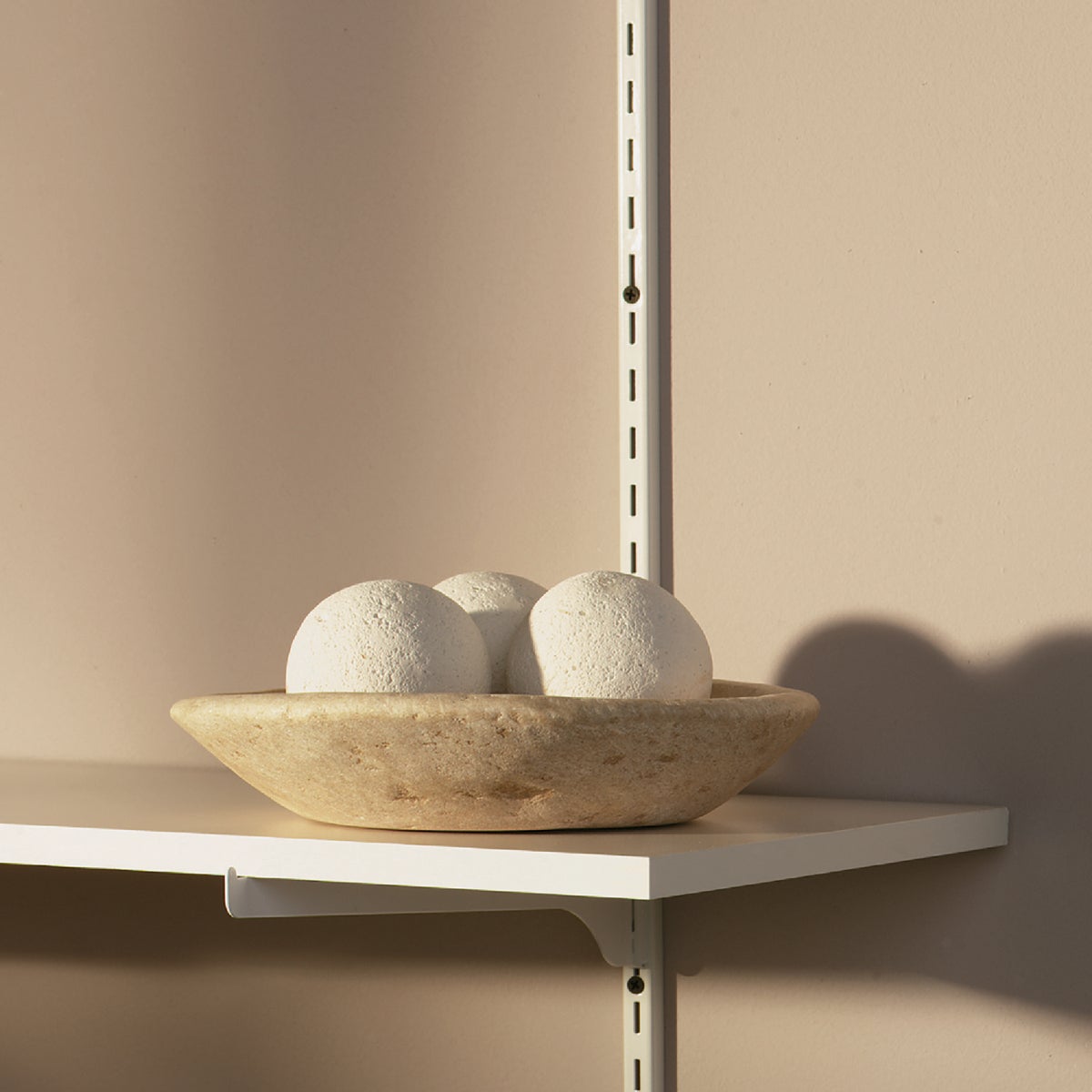 Knape & Vogt 80 Series 60 In. White Steel Adjustable Shelf Standard Image 2