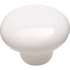 Amerock Everyday Heritage Round White Cabinet Knob Image 1