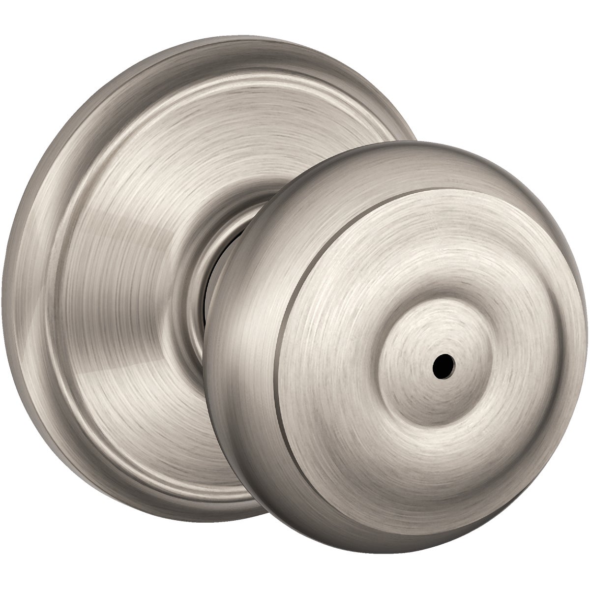 Schlage Georgian Satin Nickel Bed & Bath Door Knob