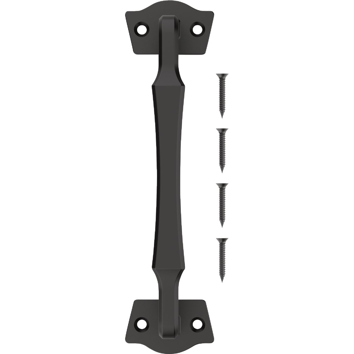National Hardware 9-13/16 In. Black Rustic Modern Gate Pull