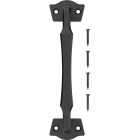 National Hardware 9-13/16 In. Black Rustic Modern Gate Pull Image 1