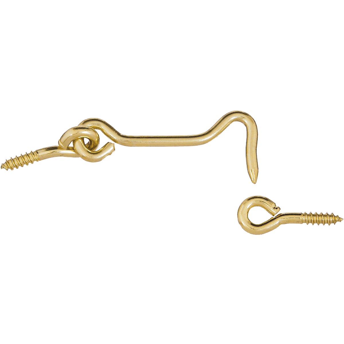 National Hardware Solid Brass 2-1/2 In. Hook & Eye Bolt