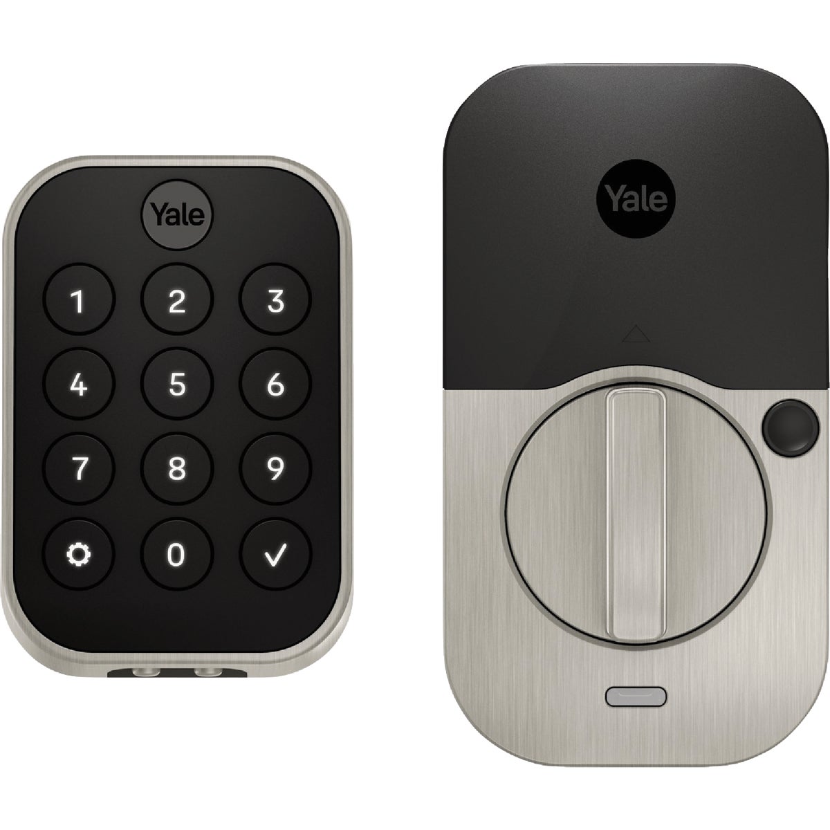 Yale Assure Nickel Electronic Lock Keypad Deadbolt with Bluetooth Image 1