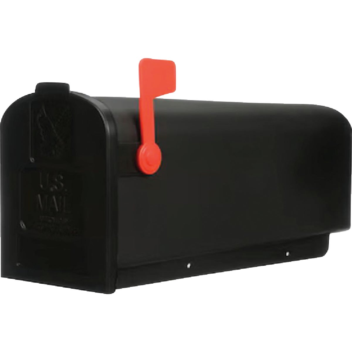 Parsons Medium Black Plastic Post Mount Mailbox Image 6